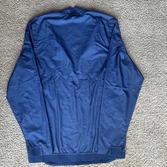 Nike Blue Windbreaker Jacket with Mock Neck (Unisex) - Picture 5 of 9